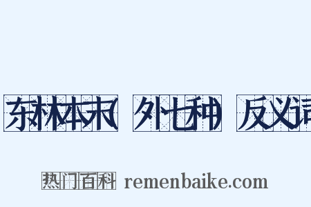 东林本末(外七种)反义词是什么意思的图片